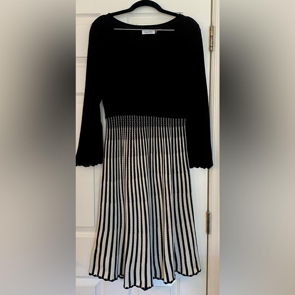 Calvin Klein Sweater Dress Sz Lg